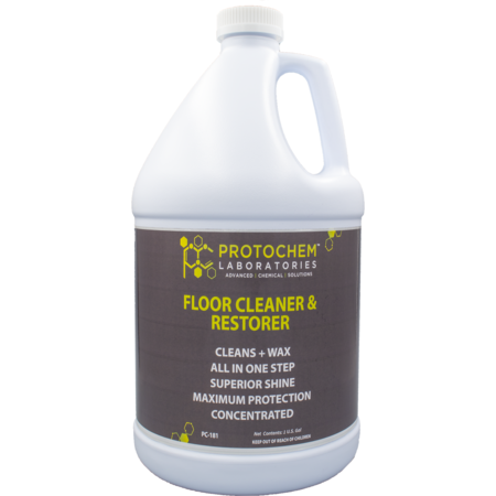 PROTOCHEM LABORATORIES Concentrated Floor Cleaner Polisher And Floor Finish Renewer, 1 gal., EA1 PC-181-1